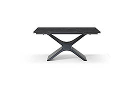 Стіл обідній розкладний з металу і кераміки Ragnar (160-240)х90х75 см Shks Black Matt Bjorn