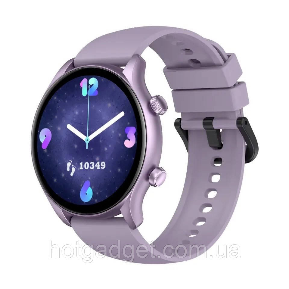 Смарт-годинник Zeblaze Btalk 3 Plus Purple (розмова, тонометр, пульсоксиметр)
