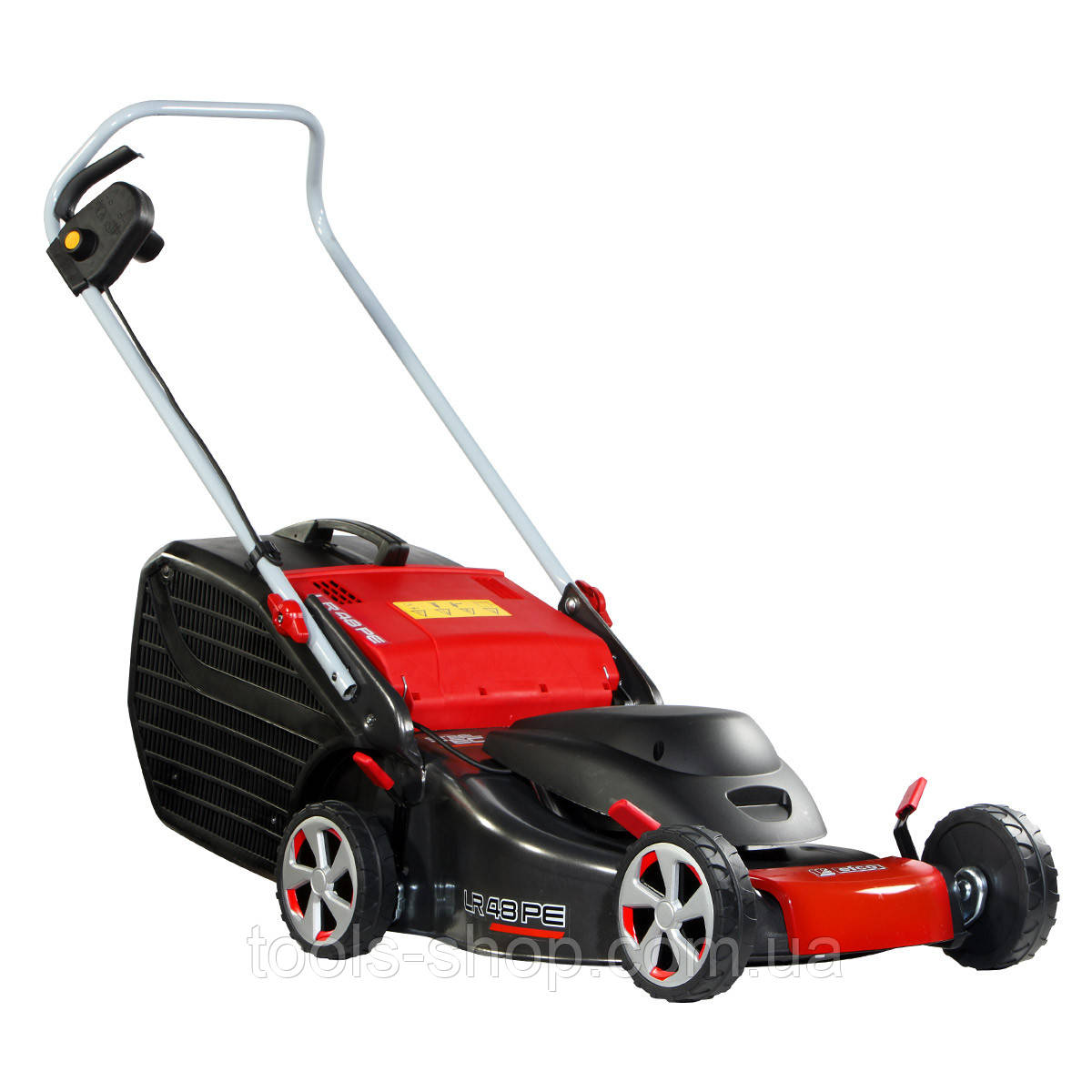 Газонокосарка електрична Efco LR 48 PE Comfort plus: 800м2, 1,6 кВт, захоплення 46 см, висота зрізу-28-75мм, травозбірник 60 л