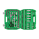 Якісний набір інструментів 1/2" & 1/4" 108 од. INTERTOOL ET-6108SP, фото 3