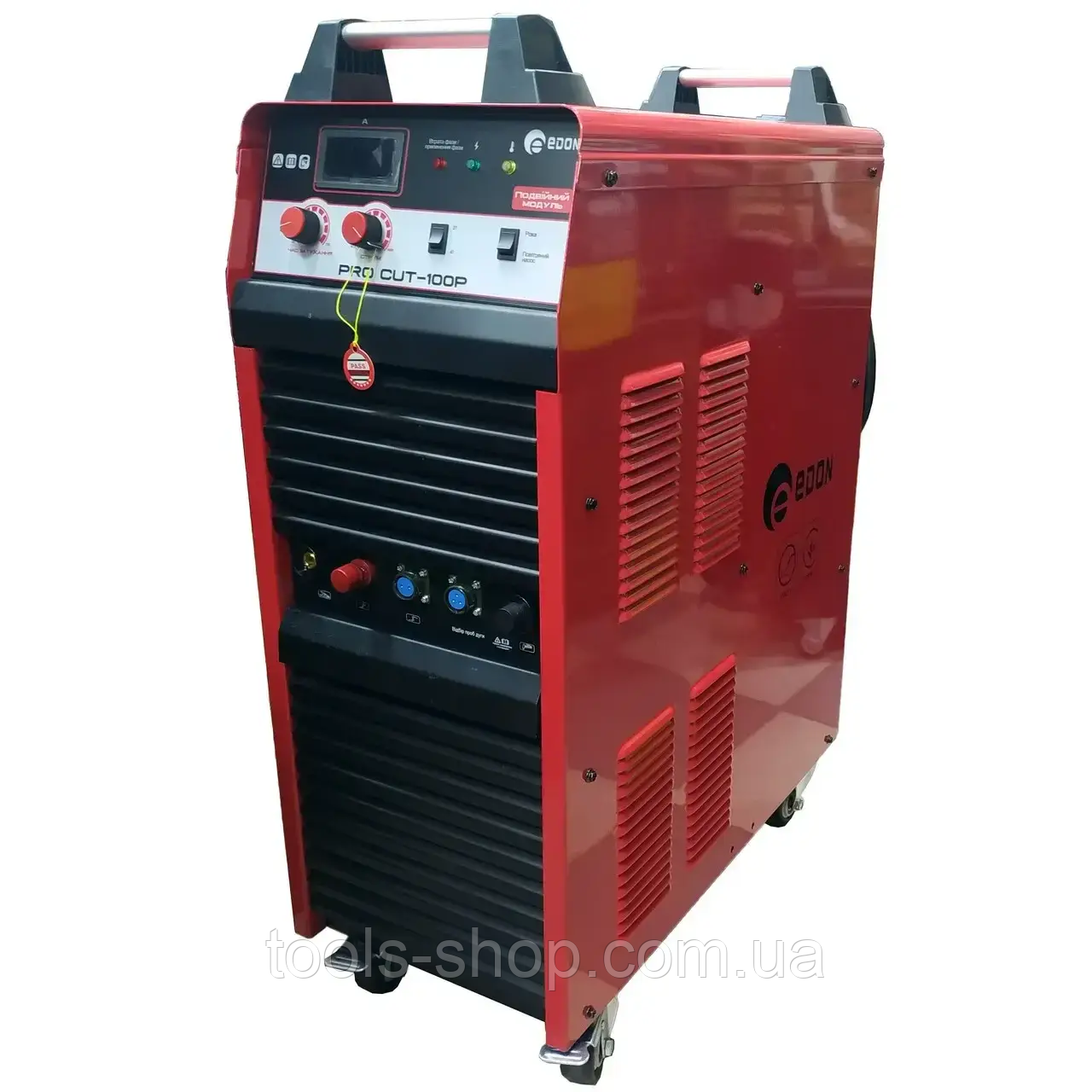 Потужний плазморіз інверторний Edon PRO CUT-100PM: 13.1 кВт, струм 100 А, ККД 85%, товщина різу 35мм,перемикач (короткі/довгі шви), фото 1
