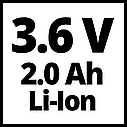 Потужні ножиці акумуляторні для трави Einhell GC-CG 3,6/70 Li WT : Li-ion 3.6V, 2.0 Аh, фото 7