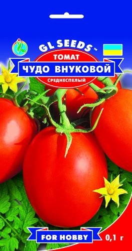 Насіння Томат Диво Онуковий (0,1 г) ТМ GL SEEDS For Hobby