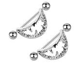 Сережки для пірсингу сосків щелепи. Пірсинг сосків 2 шт., фото 3