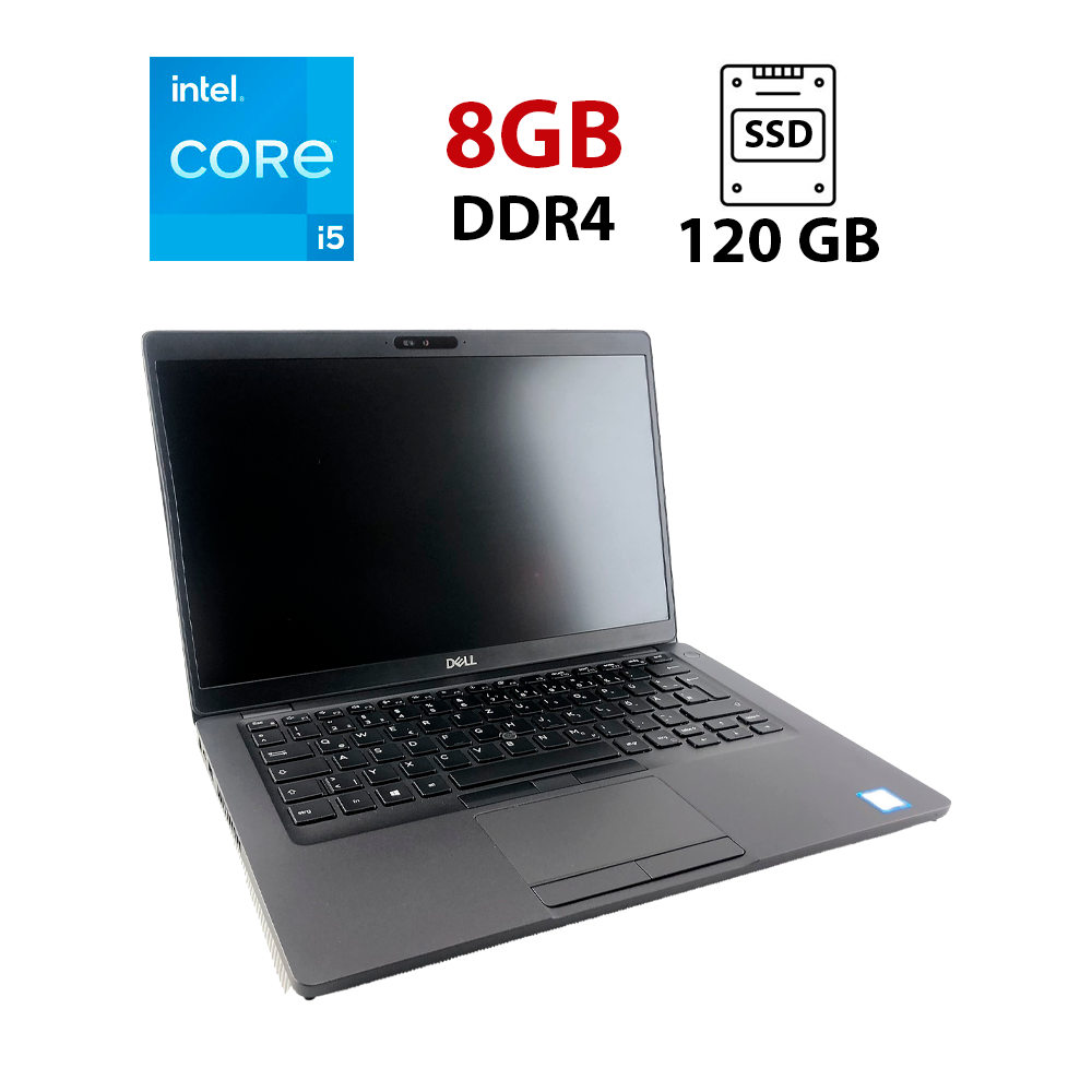 Ультрабук Dell Latitude 5400/ 14" (1366x768)/ Core i5-8365U/ 8 GB RAM/ 120 GB SSD/ UHD for 8th Gen