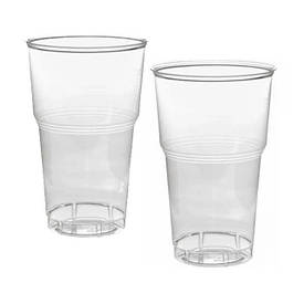 Поліетиленовий одноразовий пластиковий стакан об'єм 270 мл Одеса 50 шт/уп.