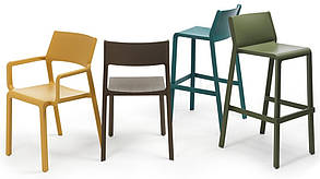 Високий стільчик для саду Nardi Trill Stool коричневий, фото 2