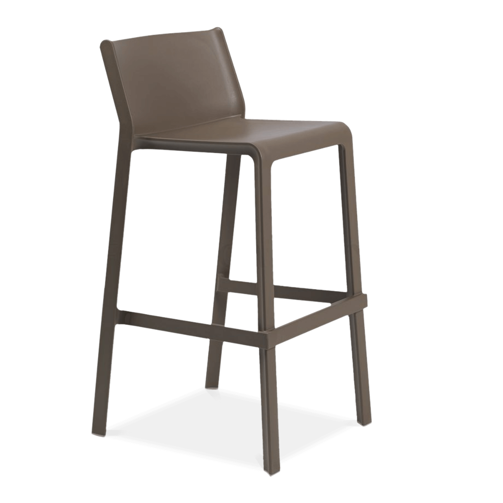 Високий стільчик для саду Nardi Trill Stool коричневий