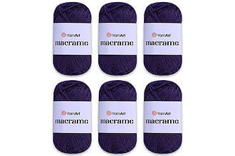 Упаковка YarnArt Macrame, Баклажан No167, 6 шт.