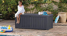 Садовий ящик скриня для тераси графіт Rockwood Box Keter, фото 5