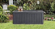 Садовий ящик скриня для тераси графіт Rockwood Box Keter, фото 6