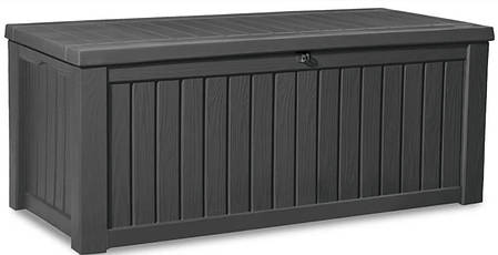 Садовий ящик скриня для тераси графіт Rockwood Box Keter, фото 1