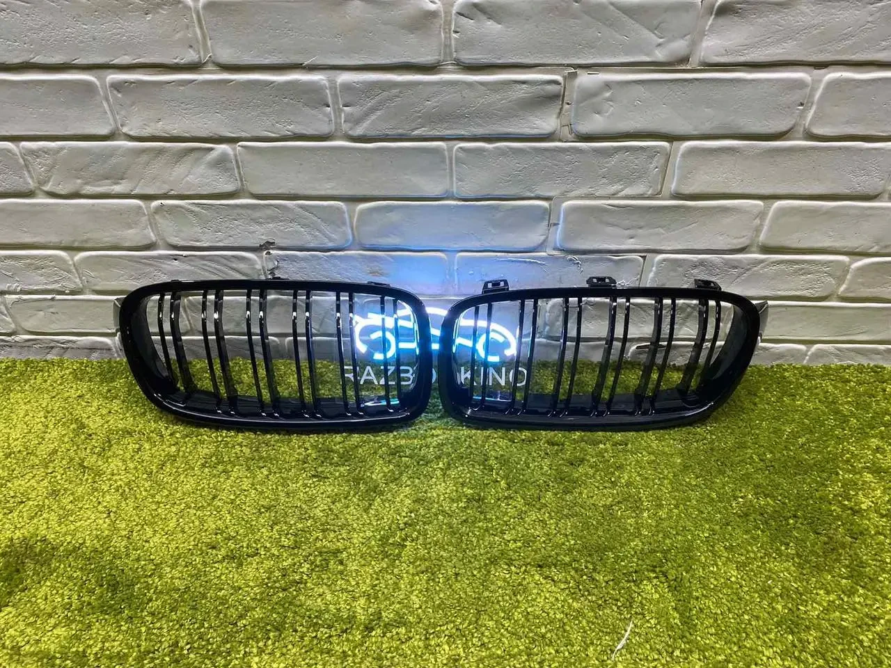 Решітка радіатора подвiйнi BMW (БМВ) 3 series F30, F31, F35 (2012-2016) Ноздрі рестайлінг решітки ф30 подвiйнi, фото 1