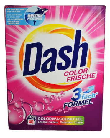 Пральний порошок для кольорової білизни Dash "Color Frische" (40 циклів), 2,6 кг, фото 1