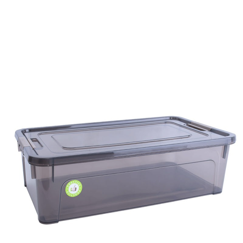 Органайзер 14л Smart Box (коричневий прозорий/какао) А123084-70 Контейнер Алеана