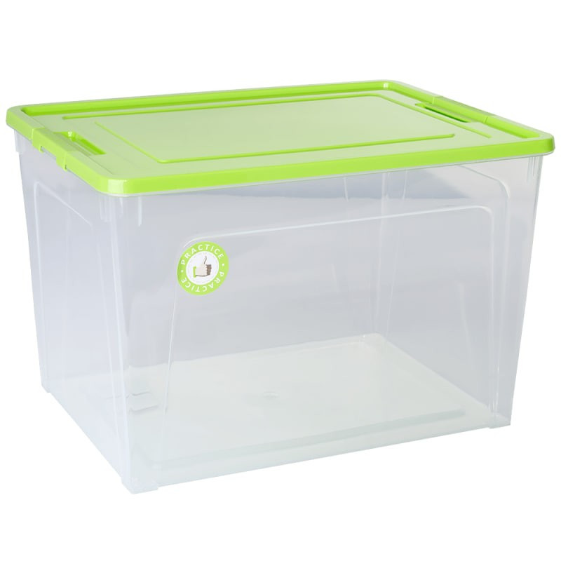 Органайзер 40л Smart Box (прозорий/оливковий/оливковий) A123086-71 Контейнер Алеана