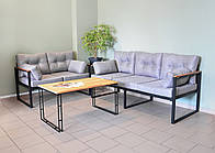 Диван "Плаза" 2-х місний (сірий)