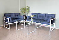 Диван "Джерсі" 2-х місний (синій)