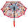 Дитяча силіконова парасолька-тростина D 59 big hero red, фото 2