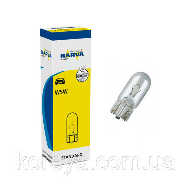 Лампа освітлення габаритів Ланос Сенс безцокальна NARVA 5W, фото 1