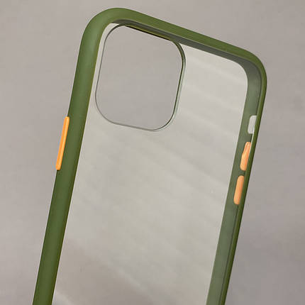 Чохол для Apple iPhone 11 Pro прозорий із кольоровим обідком чохол на телефон айфон 11 про зелений C7T, фото 2