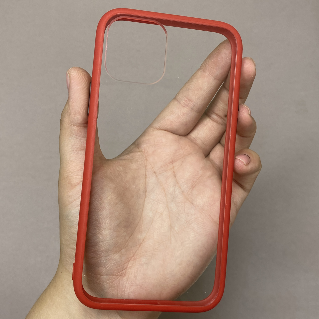 Чохол для Apple iPhone 11 Pro прозорий із кольоровим обідком чохол на телефон айфон 11 про червоний C7T