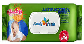 Серветки вологі Handy fresh Baby . КЛАПАН, яблуко 120 шт/уп (4820237500212)