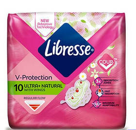 Прокладки  гігієнічні Libresse Ultra  Natural 10 шт (7322540344059)