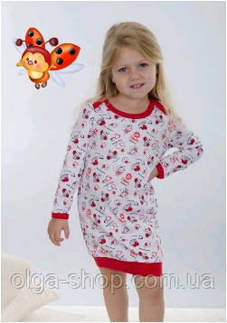 Сорочка, ночная рубашка детская подростковая для девочки хлопок Wiktoria W 164, 129 - фото 1 - id-p424158091