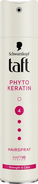 Лак для волосся Taft "Phyto Keratin 4" (250мл.)