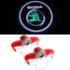 Світлодіодний проектор логотипу Skoda Octavia A5 2001-2013 Логотип Шкода в двери