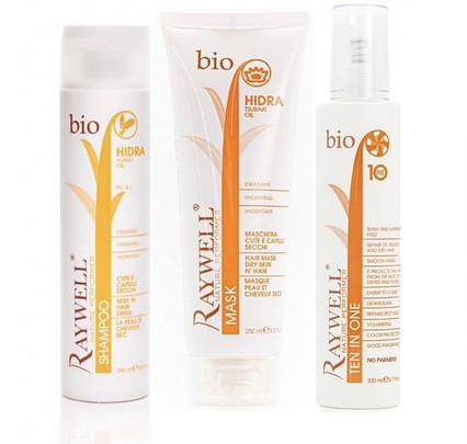 Набір косметики для сухої шкіри голови та волосся Raywell Bio Hidra