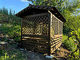 Дерев'яна альтанка 2 на 3 м, розбірна (на 10-12 осіб), фото 2