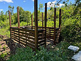 Дерев'яна альтанка 2 на 3 м, розбірна (на 10-12 осіб), фото 7