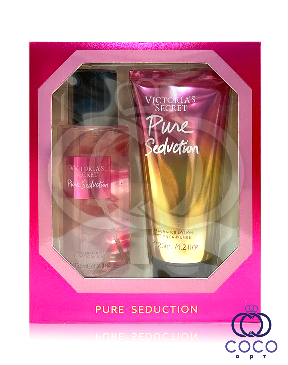 Подарунковий набір лосьйон і спрей 2 в 1 Victoria's Secret Pure Seduction 125 мл
