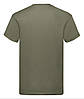 Оливкова футболка чоловіча вільна Original Fruit of the loom, фото 6