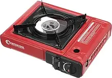 Газова однокомфорочна плита Intertool GS-0001 + Балон InterTool 5л + редуктор зі шлангом + пальник на балон у подарунок, фото 5