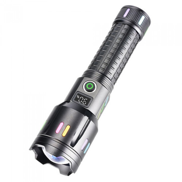 Ліхтар ручний FLUORESCENCE COBA CB-G62-TG, індикація заряду, 1x26650/3xAAA, ЗП Type-C, zoom