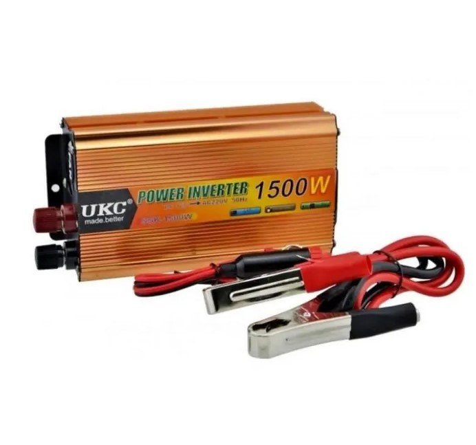 Інвертор перетворювач напруги автомобільний UKC 1500W