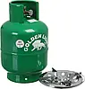 Газова однокомфорочна плита Intertool GS-0001 + Балон  Rudyy 8л + редуктор зі шлангом + пальник на балон у подарунок, фото 9
