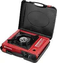 Газова однокомфорочна плита Intertool GS-0001 + Балон Rudyy 15л + редуктор зі шлангом + пальник на балон у подарунок, фото 4