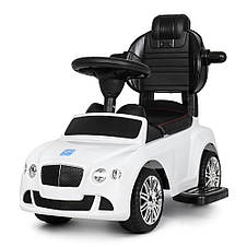 Каталка толокар 2в1 з батьківською ручкою Bentley M 3901L-1 (музика), фото 4