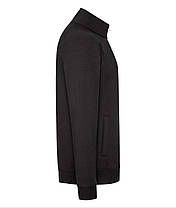 Чорна чоловіча кофта на застібці Premium sweat jacket Fruit of the loom, фото 3