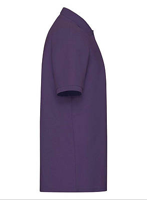 Фіолетове поло чоловіче класичне 65/35 Polo Fruit of the loom, фото 3