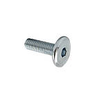 М6х40 Ø13,3мм 4.8 гвинт меблевий цинк білий повна різьба крок 1 (50шт.) [3N53400003N5604020] плоска HX4 Metalvis