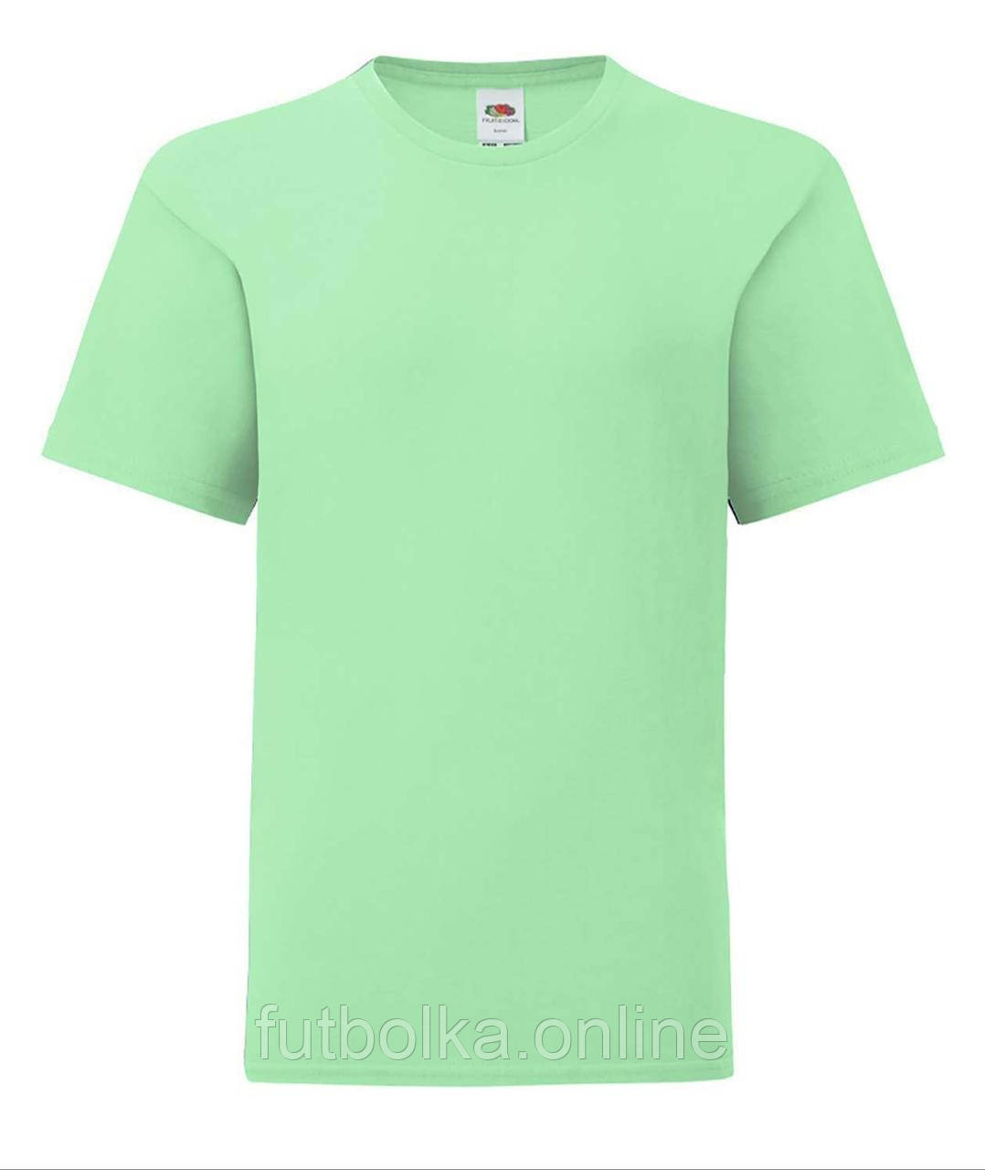 Нео М'ятна дитяча футболка для дівчинки літня Girls Iconic T Fruit of the loom