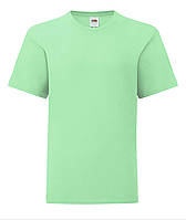 Нео Мятная детская футболка для девочки летняя Girls Iconic T Fruit of the loom