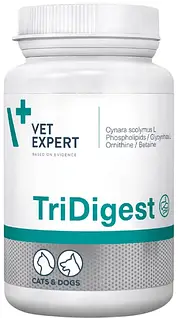 Харчова добавка для котів і собак VetExpert TriDigest для підтримки здоров'я травлення 40 таблеток