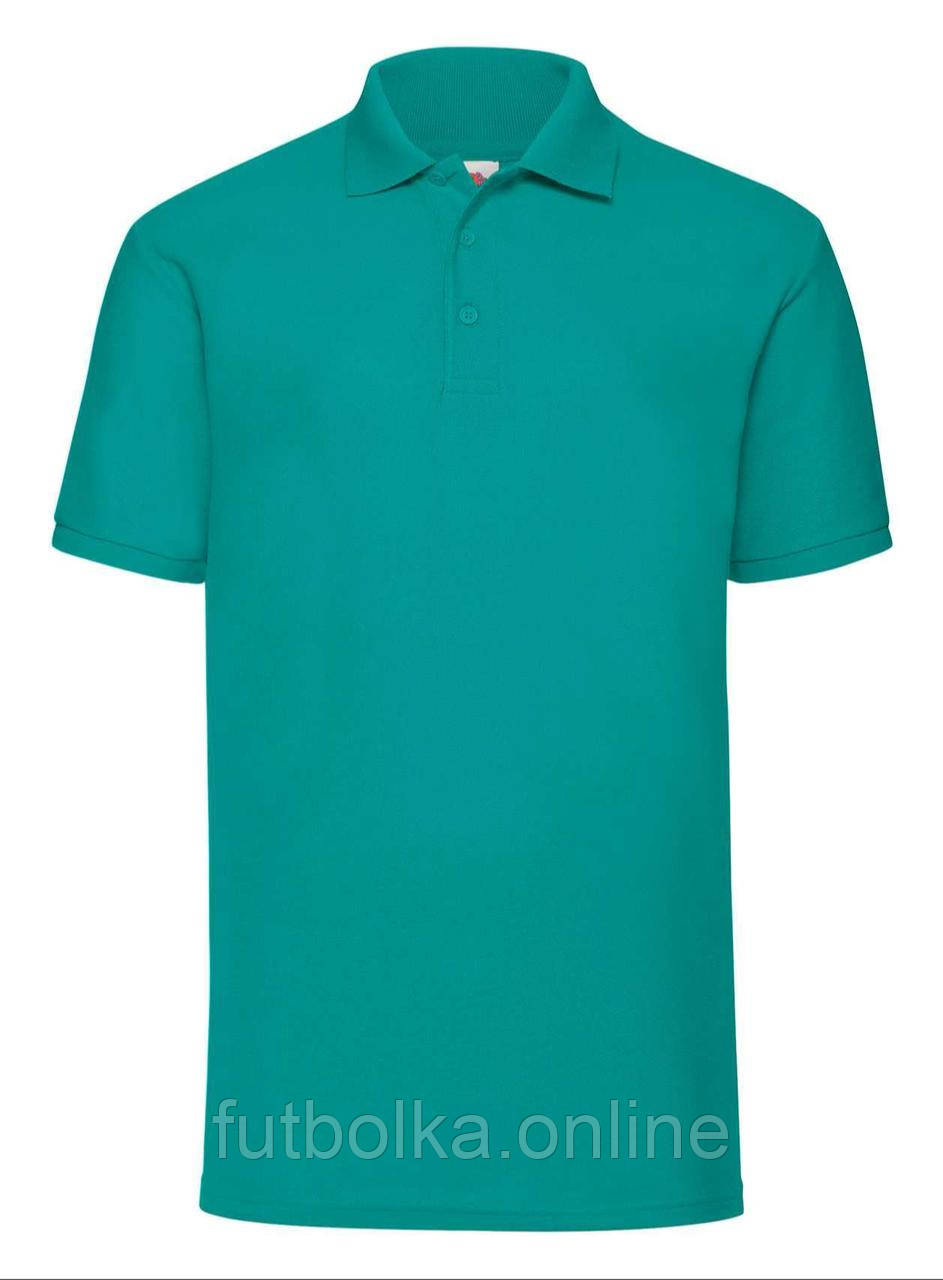 Смарагдове поло чоловіче класичне 65/35 Polo Fruit of the loom