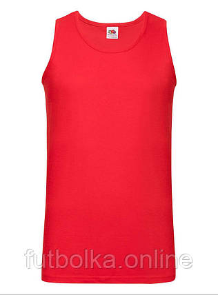 Червона Чоловіча майка спортивна Athletic vest Fruit of the loom, фото 1